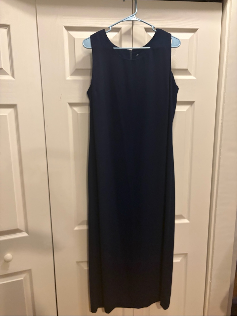 Sleeveless Navy Maxi Dress